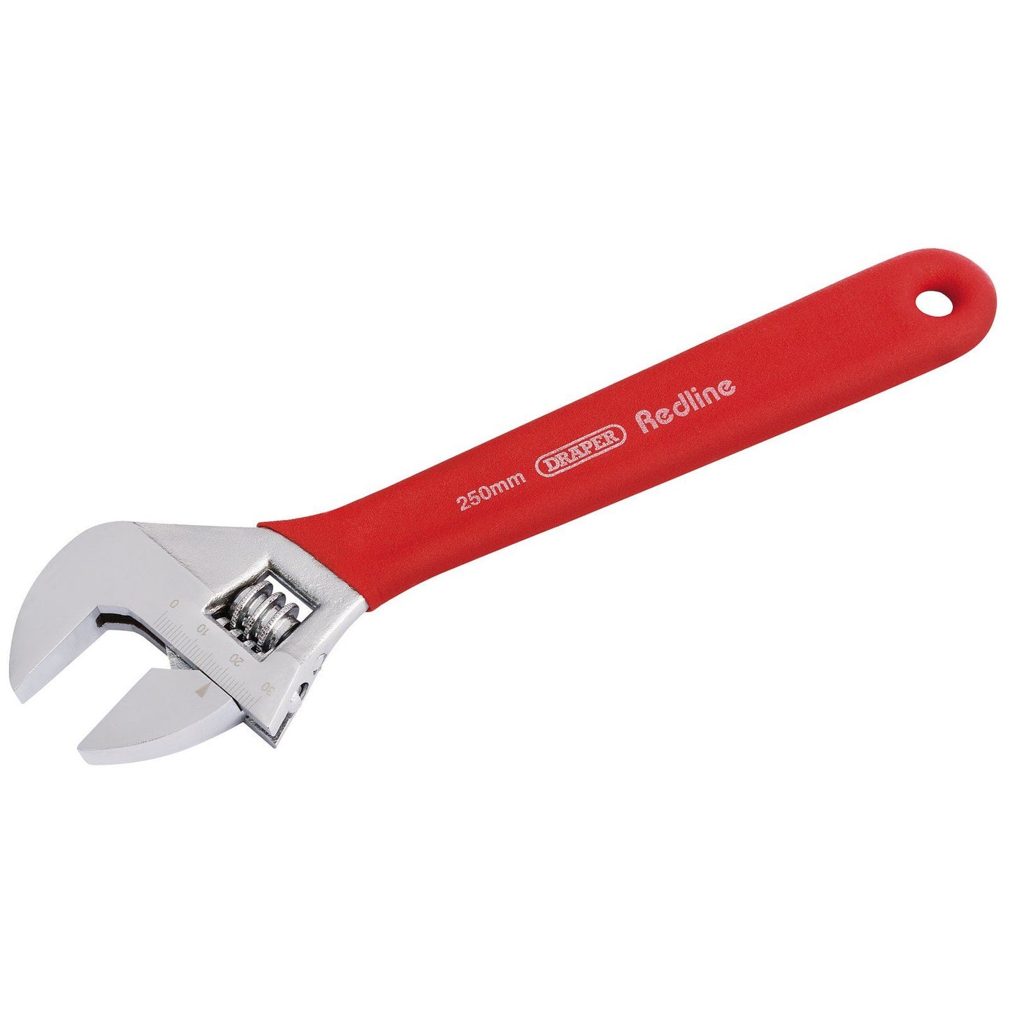 1x Draper 250mm Soft Grip Adjustable Wrench - 67632