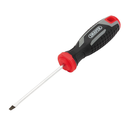 Draper Slotted Soft Grip Screwdriver, SL3 x 75mm