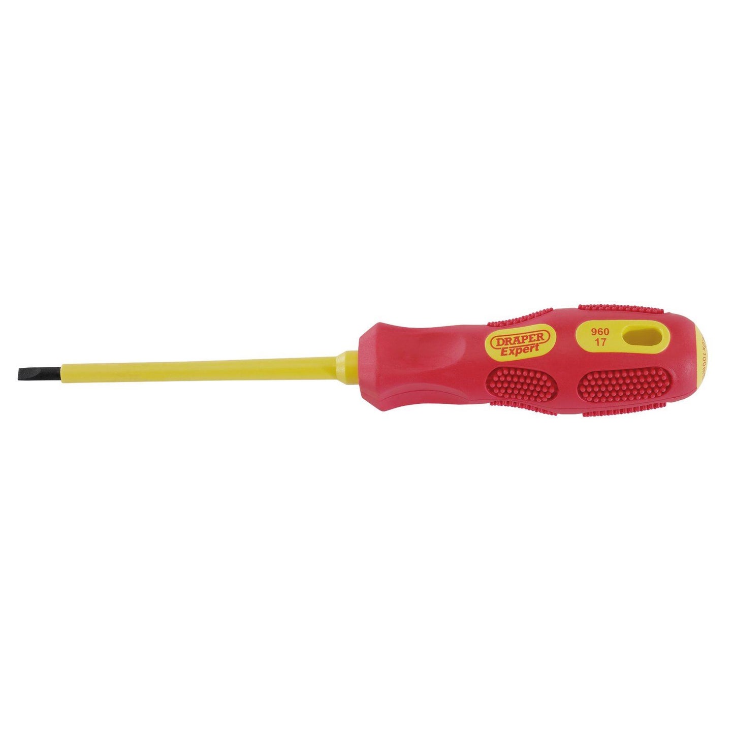 Draper 69213 4.0mm x 100mm Fully Insulated Plain Slot Screwdriver