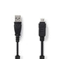 Nedis Camera Data Cable USB A Male to Olympus 12-pin Male 2m Black