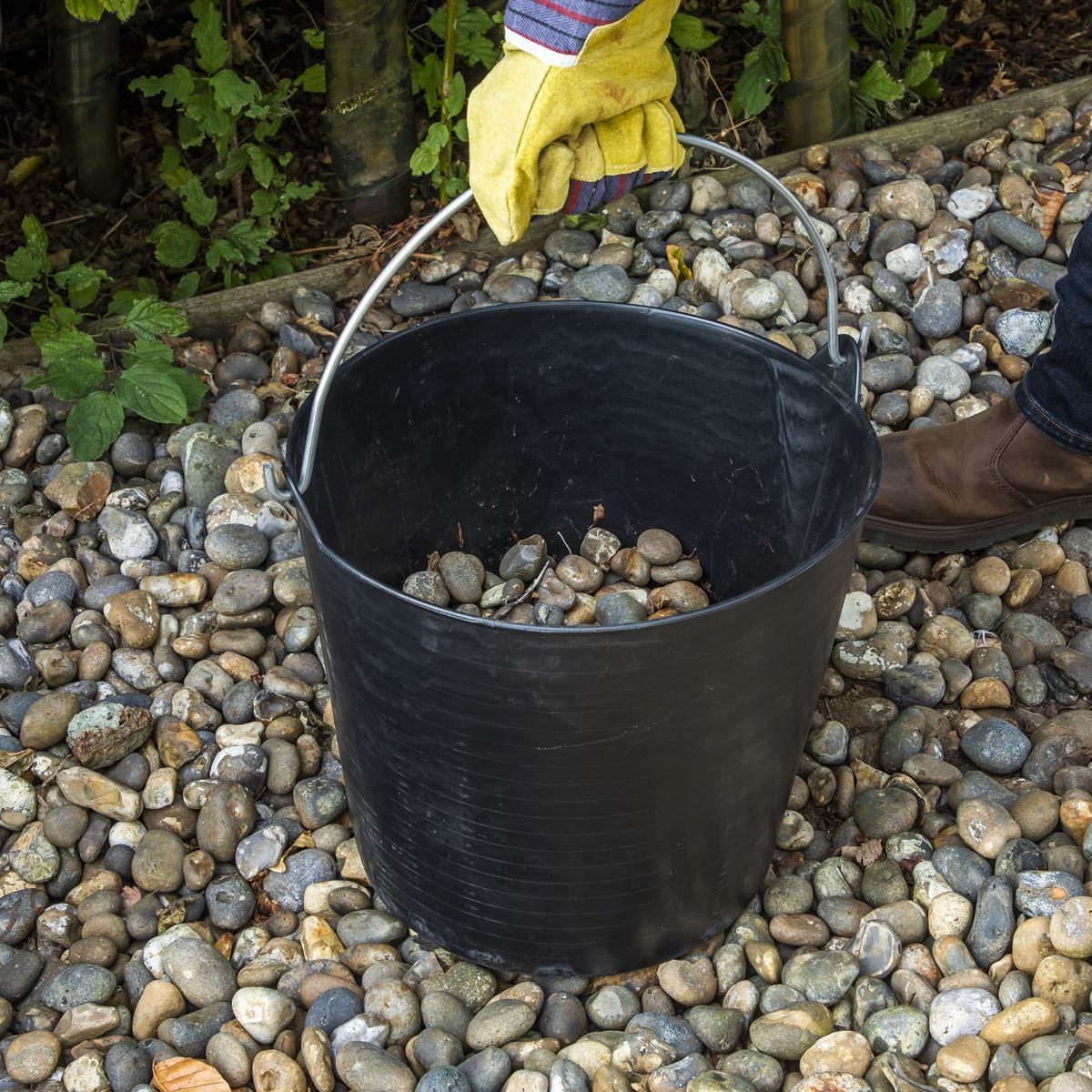 Sealey Heavy-Duty Flexi Tub 26L with Metal Handle - Black SFT26H