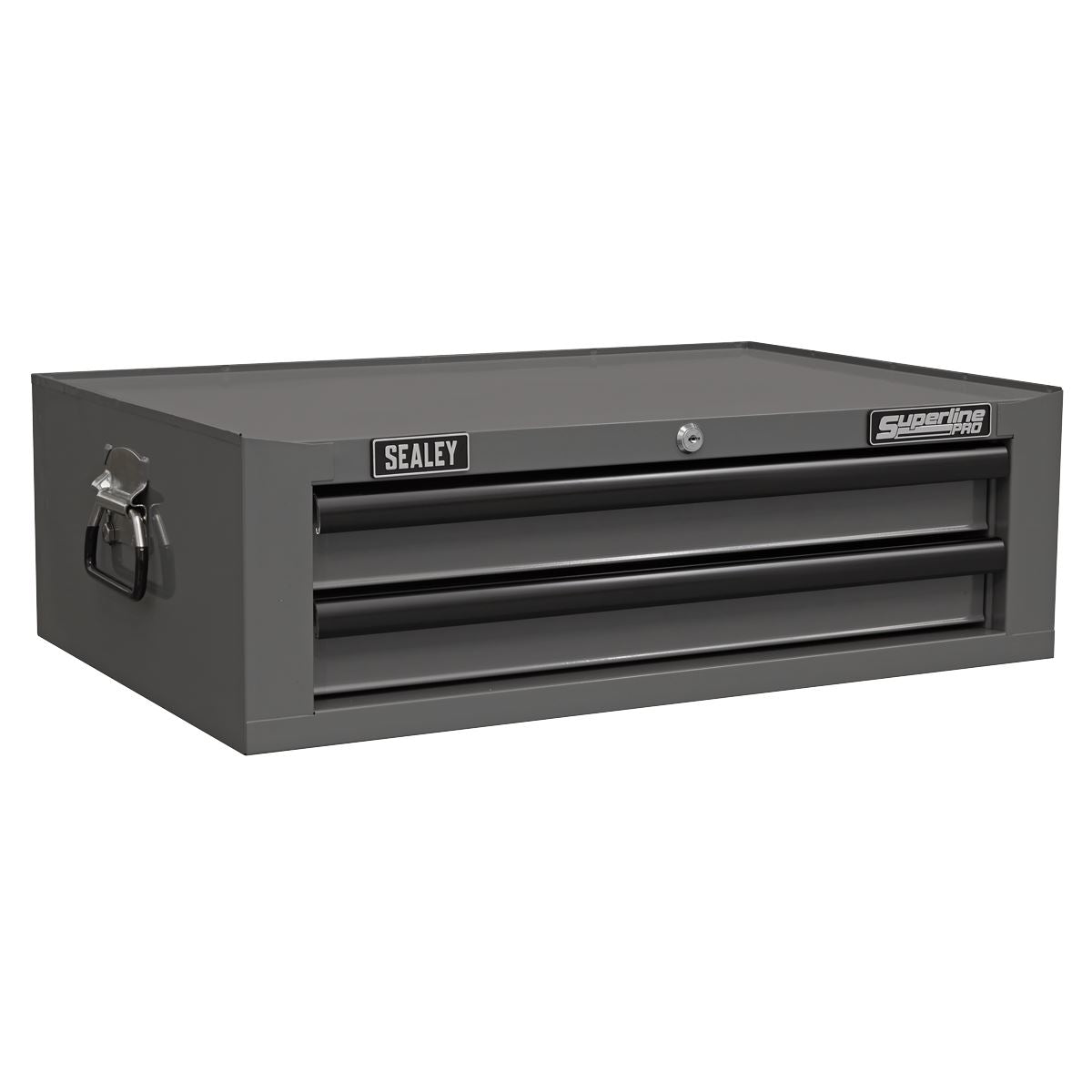 Sealey Superline Pro Mid-Box Tool Chest 2 Drawer with Ball-Bearing Slides - Grey/Black AP26029TG