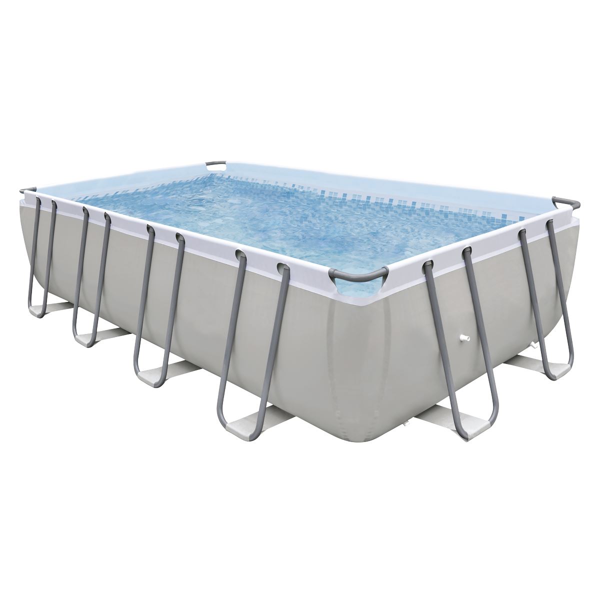 Sealey Dellonda 18ft Deluxe Steel Frame Swimming Pool, Rectangular with Filter Pump DL22