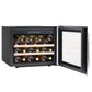 Sealey Baridi 60cm Built-In 28 Bottle Wine Cooler with Beech Wood Shelves and Internal LED Light, Black DH205