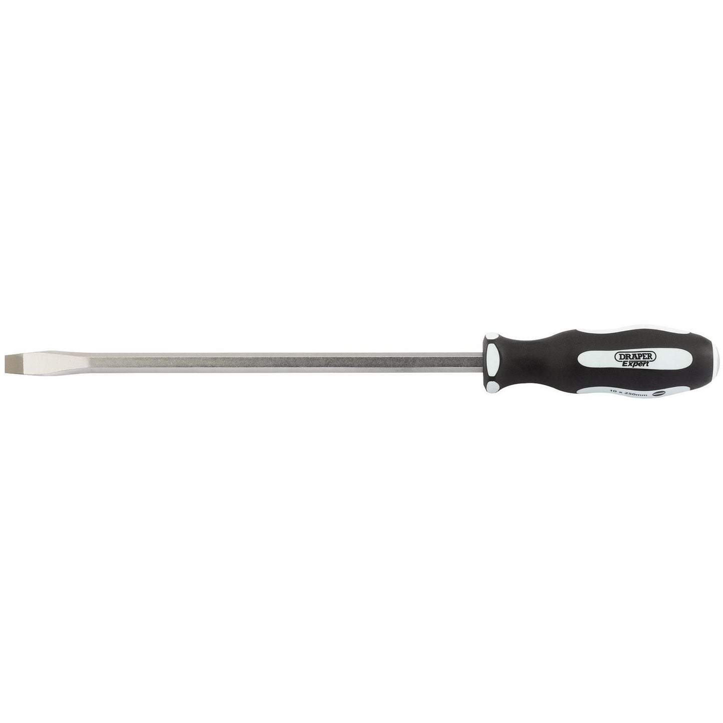 Draper 35186 Expert 'Pound Thru' Plain Slot 10 x 250mm Soft Grip Screwdrivers