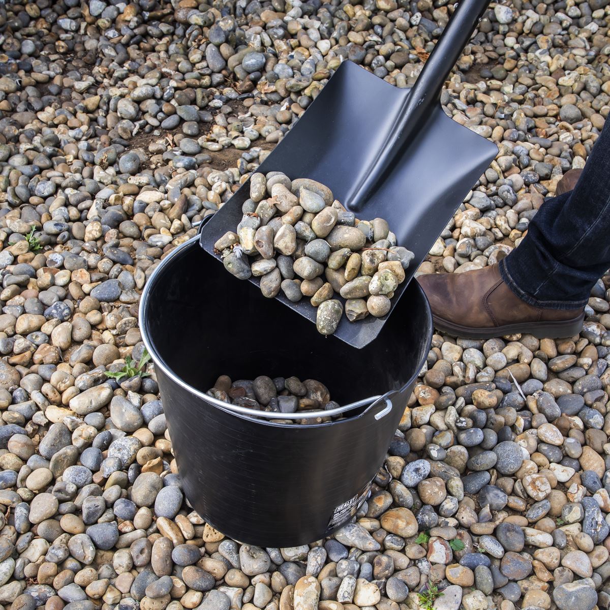 Sealey Heavy-Duty Flexi Tub 26L with Metal Handle - Black SFT26H