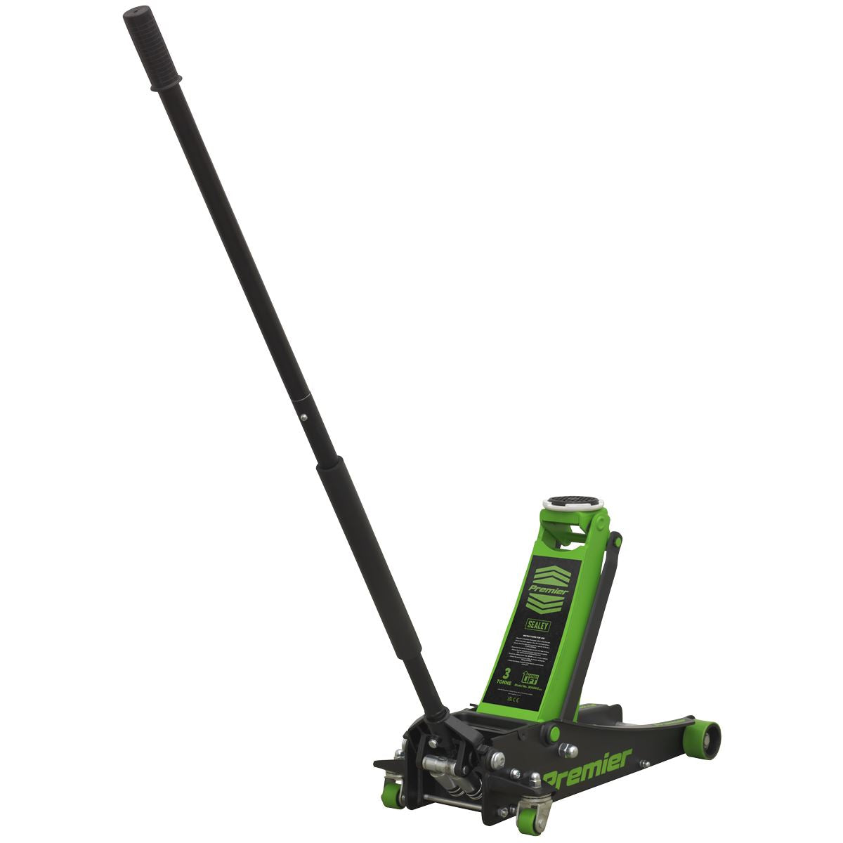 Sealey Trolley Jack 3 tonne Rocket Lift Green 3040AG