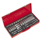 Sealey Topchest & Rollcab Combo 10 Drawer - Red & 147pc Tool Kit APCOMBOBBTK55