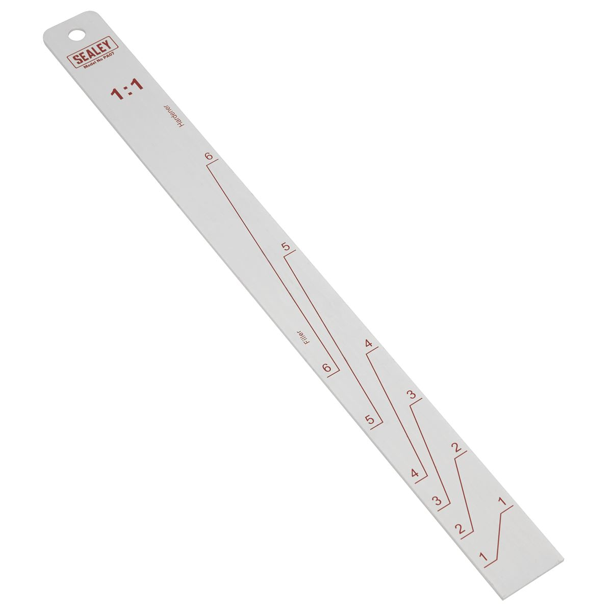 Sealey Aluminium Paint Measuring Stick 1:1/3:1 PA07