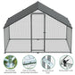 Dellonda 3x2x2m Walk-In Chicken Run, Galvanized Steel, Roof Cover, PVC Coated Chicken Wire DG278