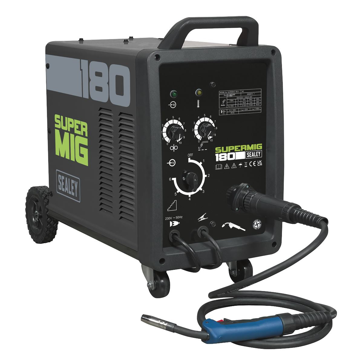 Sealey Professional MIG Welder 180A 230V with Binzel Euro Torch SUPERMIG180