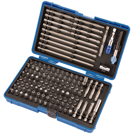 Draper 127 Piece Magnetic Tamperproof Security Screwdriver Bit Holder Set & Case - 82398