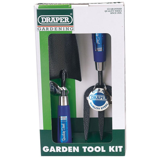 Draper Carbon Steel Heavy Duty Hand Fork and Trowel Set (2 Piece) 65960