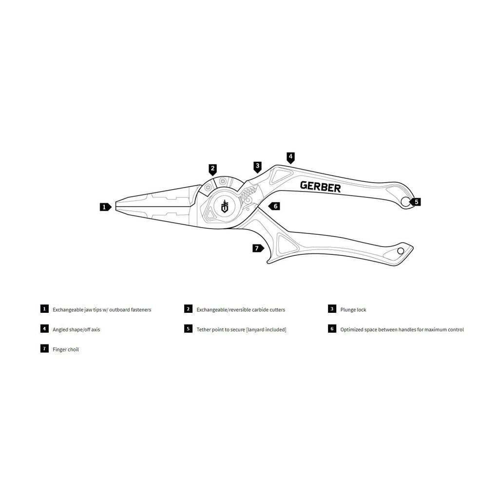 Gerber Magniplier 7.5" Standard Pliers Salt