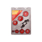 9 Piece Hole Saw Set Down Light Hole Cutter Circular Tooth Drive Arbor 22mm-67mm - M1625