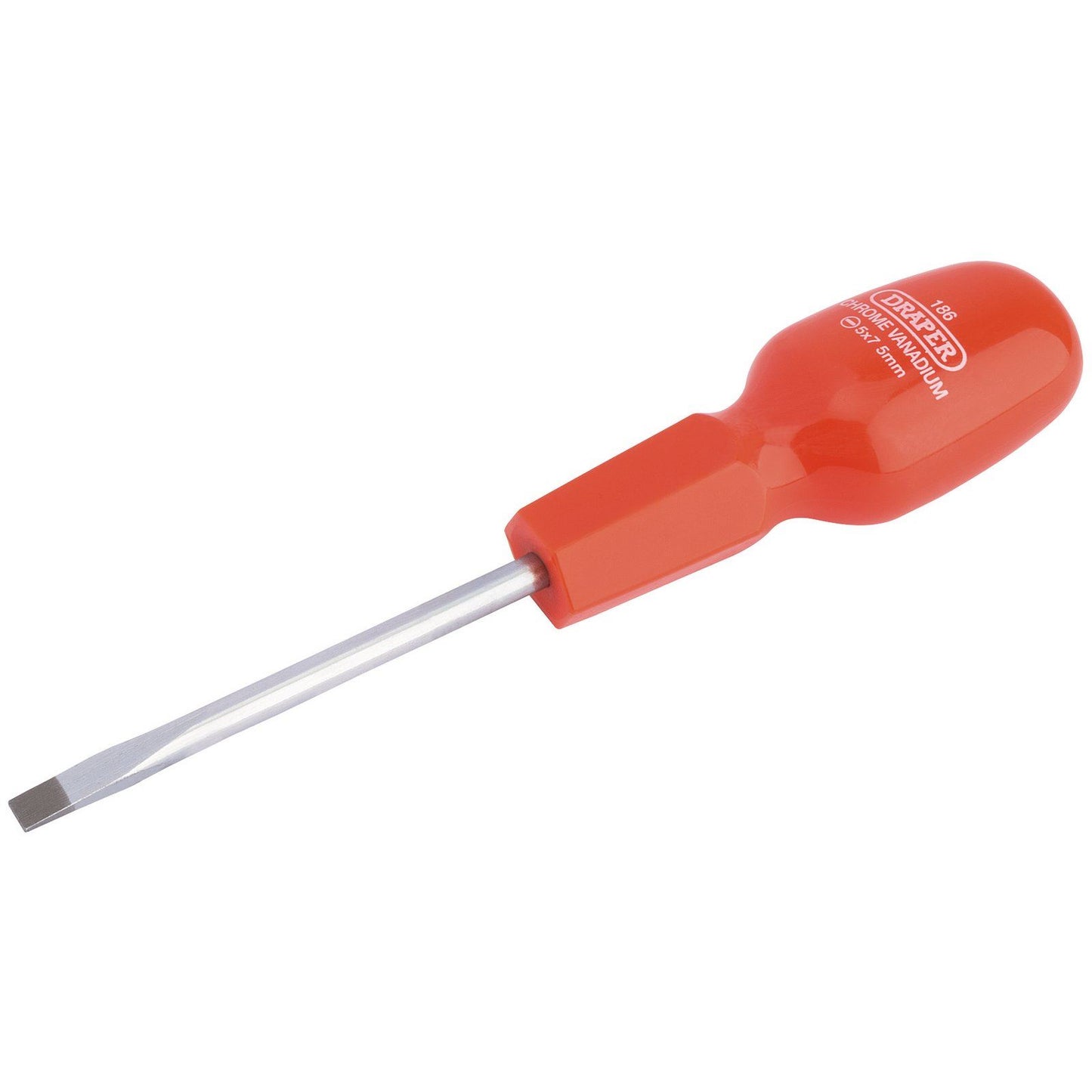 Draper 1x 5mmx75mm Plain Slot Cabinet Pattern Screwdriver Professional Tool - 19785