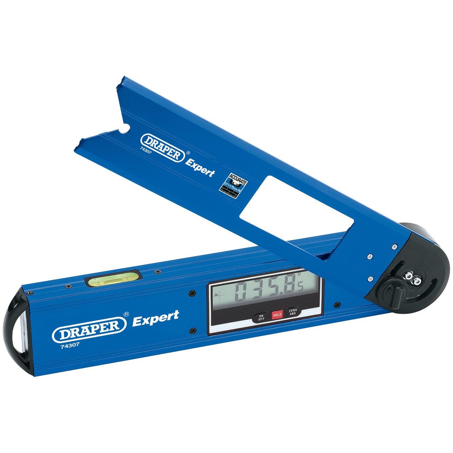 Draper Expert Digital LCD 250mm Angle Measure Spirit Level Mitre Finder, 74307