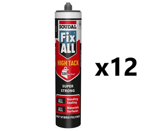 Soudal 12x Fix ALL High Tack - BLACK (290ml)