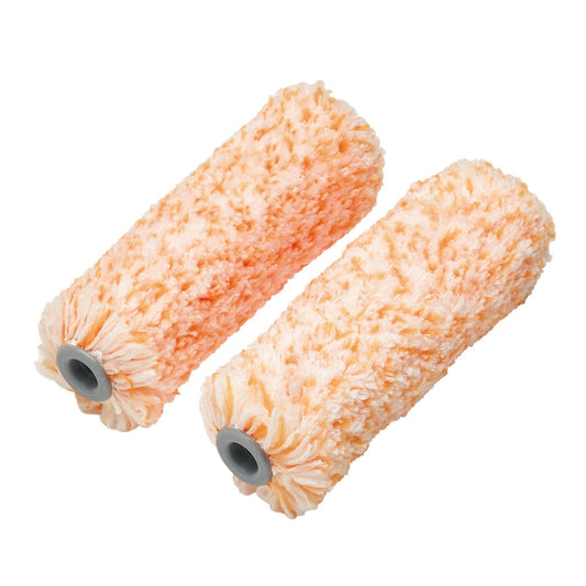 Draper Medium Pile Microfibre Roller Sleeves, 4"/100mm (Pack of 2)