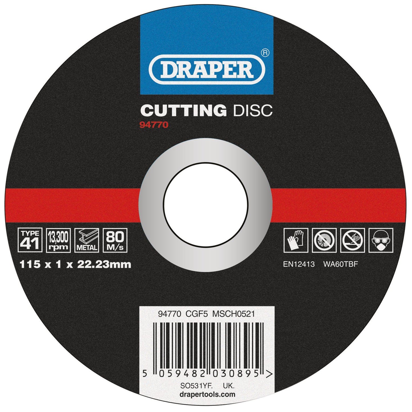 Draper Cut/Disc Metal - 115X1mm CGF5