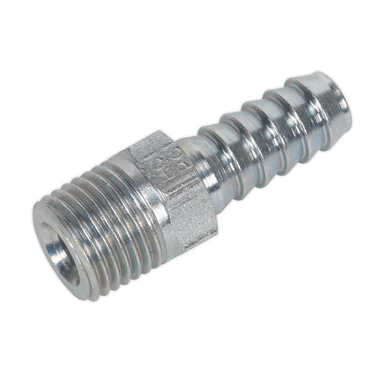 Sealey Screwed Tailpiece Male 1/4"BSPT - 5/16" Hose Pack of 5 AC39