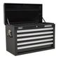 Sealey Topchest 5 Drawer - Black & 140pc Tool Kit AP33059BCOMBO