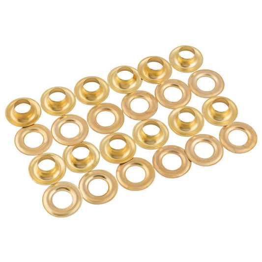 Draper 12x Brass 10mm Eyelet/Grommet For Tarpaulin Leather Craft Banner 85666