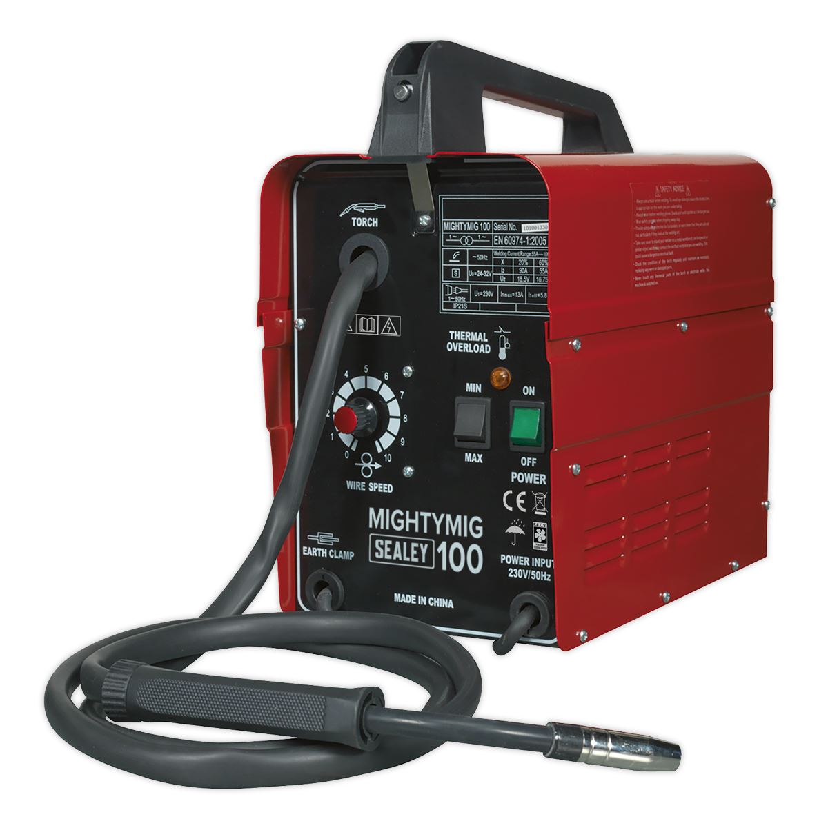 Sealey No-Gas MIG Welder 100A 230V MIGHTYMIG100