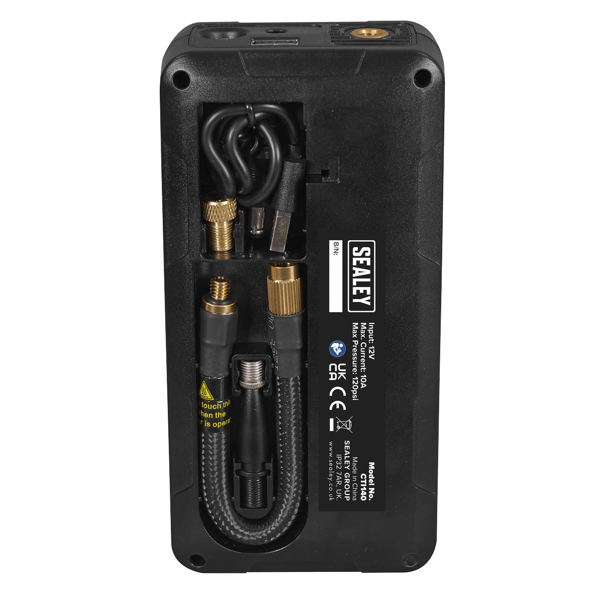 Sealey Rechargeable Tyre Inflator & Power Bank with Worklight 12V CTI140