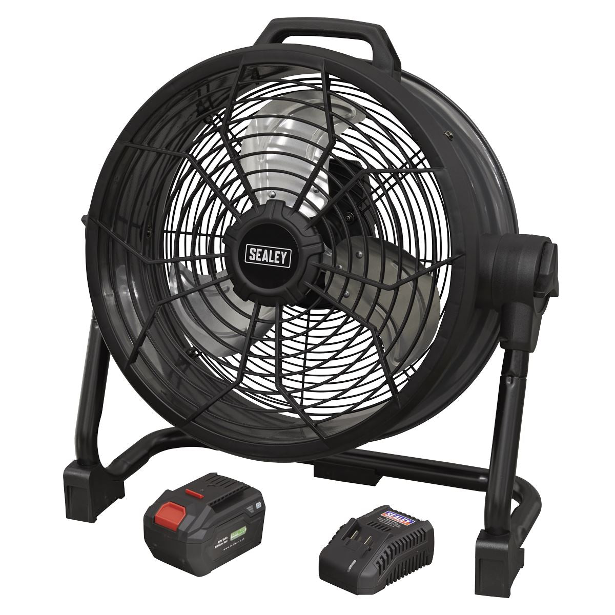 Sealey 2-in-1 Cordless/Corded 16" High Velocity Drum Fan 20V SV20 Series Kit HVD16CCOMBO