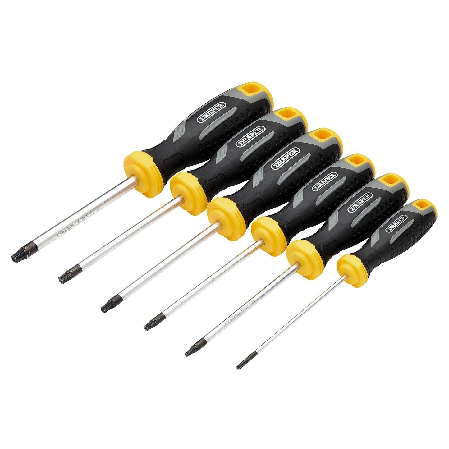 Draper TX-STAR Tamperproof Soft Grip Screwdriver Set (6 Piece)