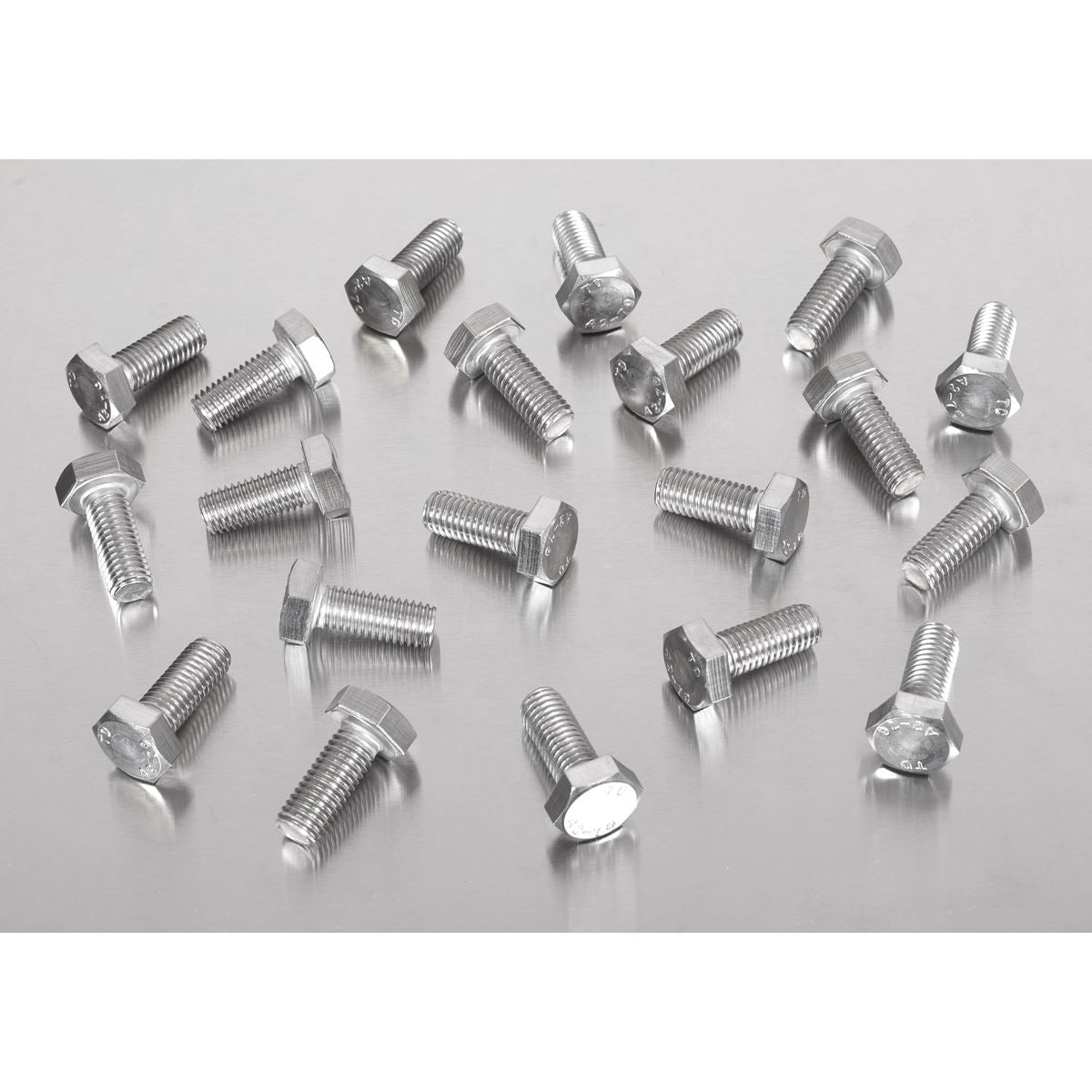 Sealey Stainless Steel Hex Head Set Screw DIN 933 - M10x25 A2 - Pack of 25 S1025