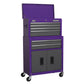 Sealey Topchest & Rollcab Combo 6 Drawer - Purple/Grey AP2200BBCP