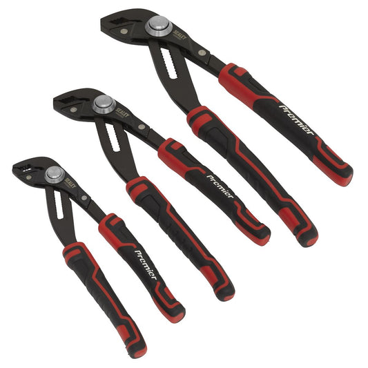 Sealey Water Pump Pliers Set 3pc Quick Action AK8380