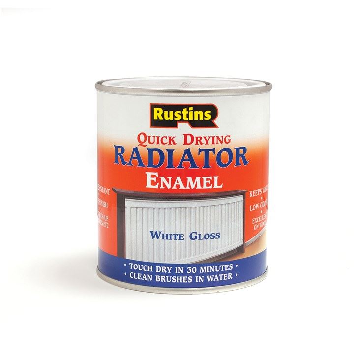 Rustins Quick Dry Radiator Paint Gloss 500ml (Radg500)