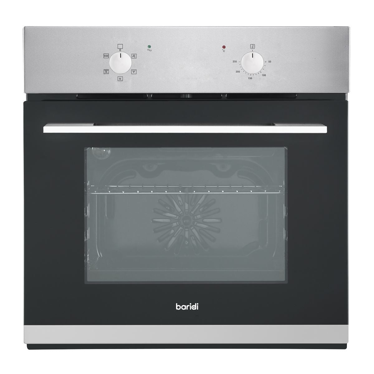 Sealey Baridi 60cm Built-In Five Function Fan Assisted Oven, 55L Capacity, Stainless Steel DH125