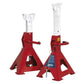 Sealey Axle Stands (Pair) 3t Capacity per Stand Auto Rise Ratchet AAS3000