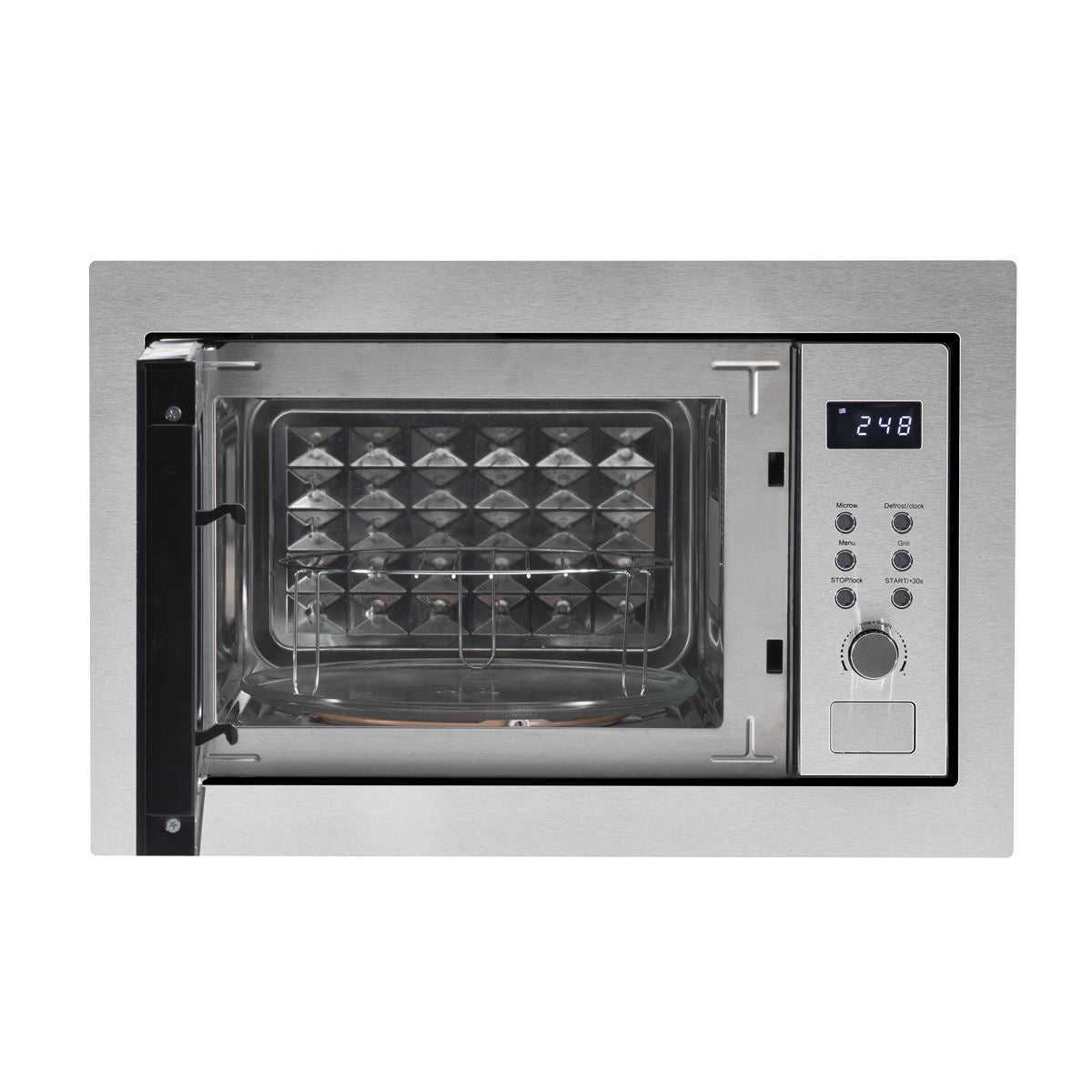 Sealey Baridi 25L Integrated Microwave Oven with Grill, 900W, Stainless Steel DH197