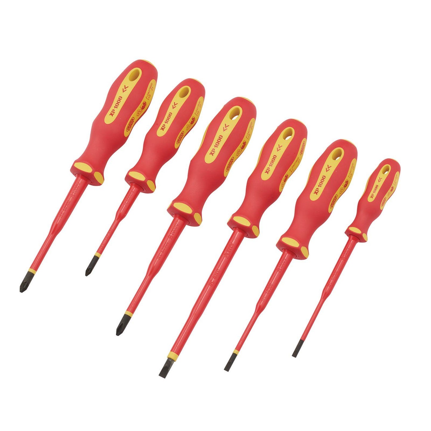 Draper Ergo Plus Slimline VDE Approved Fully Insulated Screwdrivers (6 Piece) - 02167