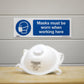 Worksafe Mandatory Safety Sign - Masks Must Be Worn - Rigid Plastic SS57P1