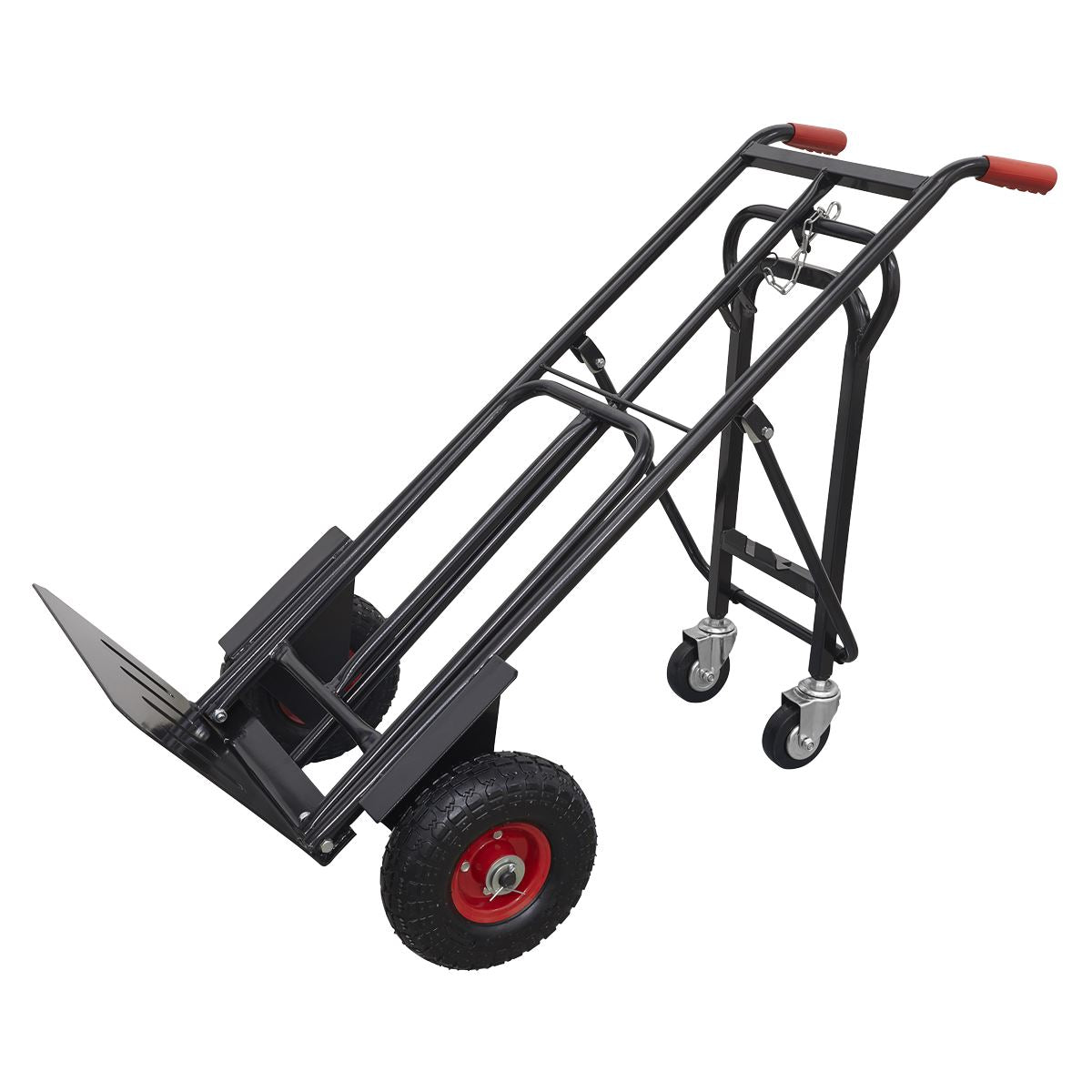 Sealey Heavy-Duty 3-in-1 Sack Truck with PU Tyres 300kg Capacity CST989HD