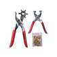 Amtech Revolving Leather Punch Plier 6 Hole Punch Sizes Heavy Duty Belt Plastic - B1460