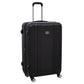 Dellonda 3-Piece Lightweight Luggage Suitcase Trolley Set ABS TSA Lock Black - DL11 DL11