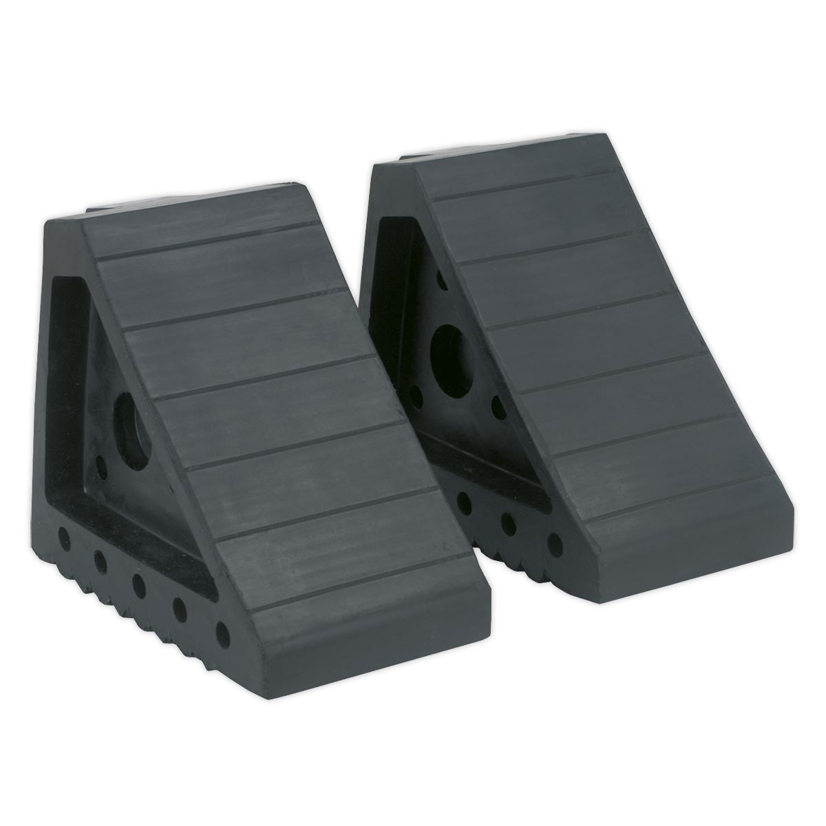 Sealey Rubber Wheel Chocks 1.8kg - Pair WC01