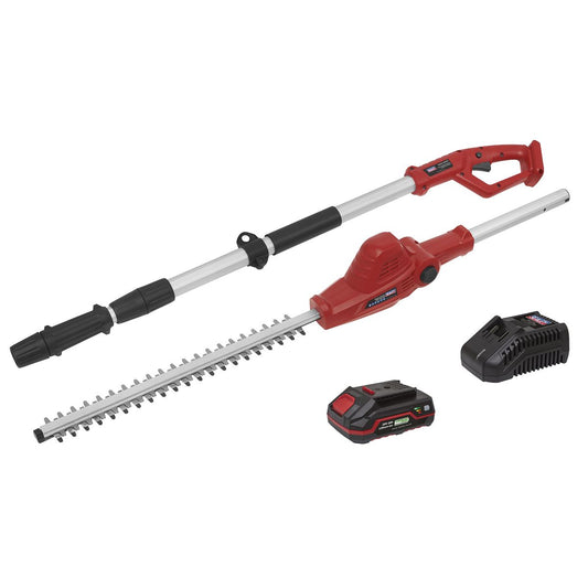 Sealey Cordless Telescopic Hedge Trimmer Kit 20V 2Ah SV20 Series CP20VTP01