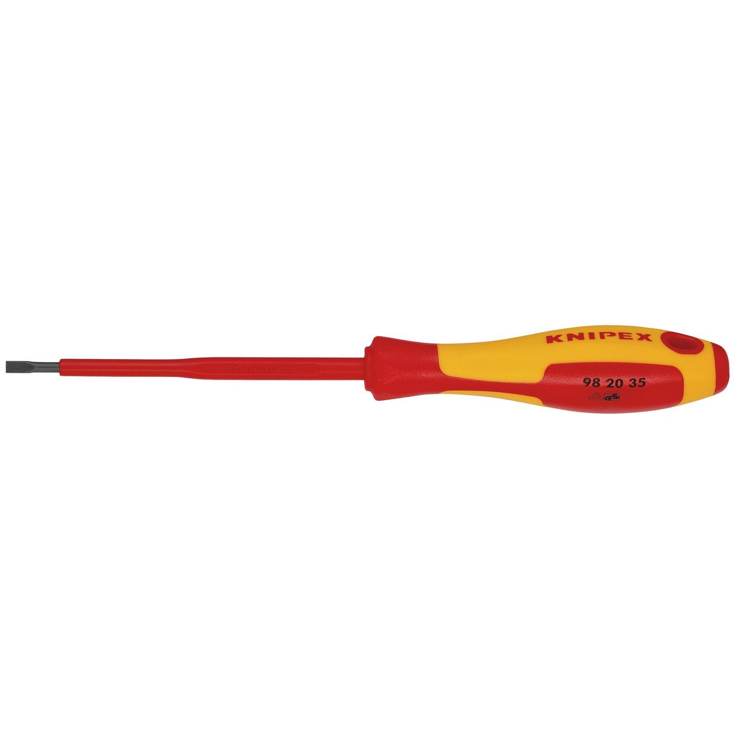 KNIPEX 98 20 35 VDE Insulated Slotted Screwdriver, 3.5 x 100mm