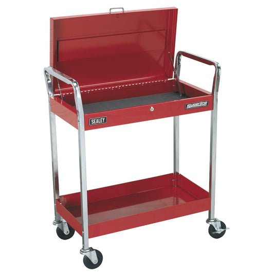 Sealey Trolley 2-Level Heavy-Duty with Lockable Top CX104