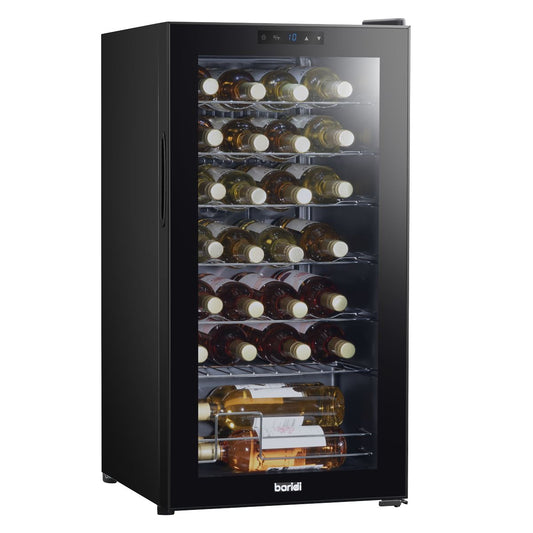 BaridiBaridi Baridi 28 Bottle Wine Fridge with Digital Touchscreen Controls & LED Light, Black - DH10 DH10