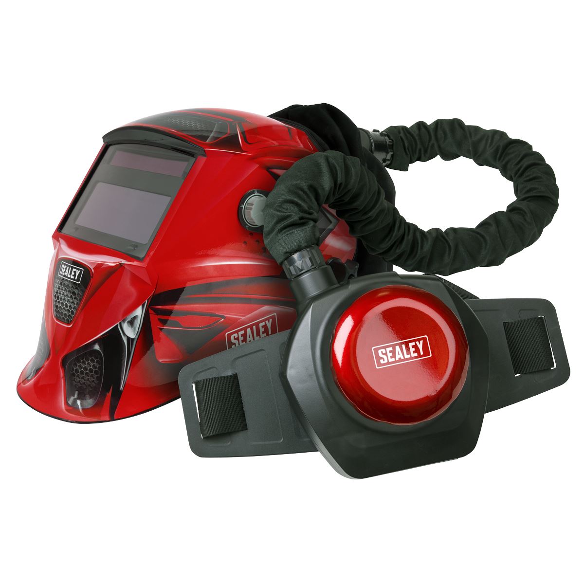 Sealey Welding Helmet with TH2 Powered Air Purifying Respirator (PAPR) Auto Darkening PWH617