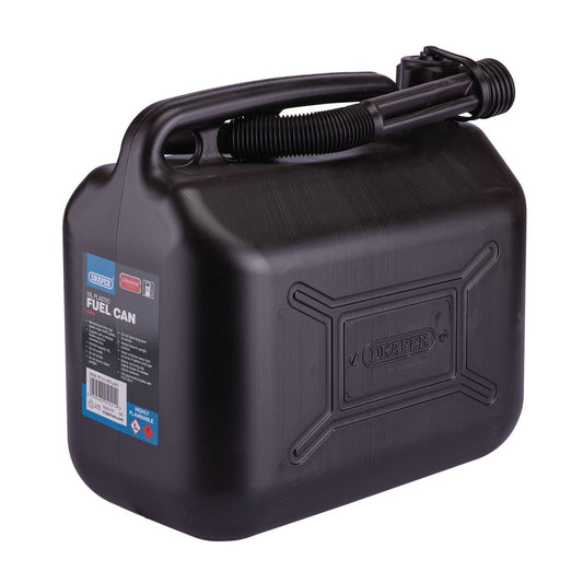 Draper Plastic Fuel Can - 10L - Black PFC10